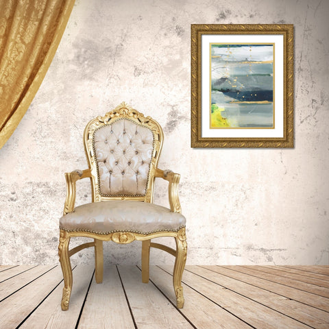 Coming Ashore II Gold Ornate Wood Framed Art Print with Double Matting by Combs, Joyce