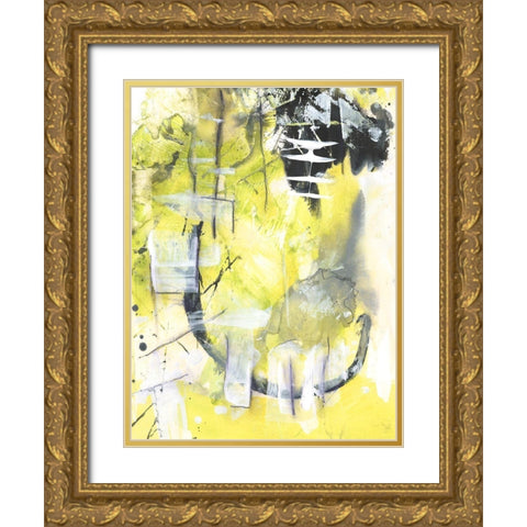 Exciting Times II Gold Ornate Wood Framed Art Print with Double Matting by Combs, Joyce