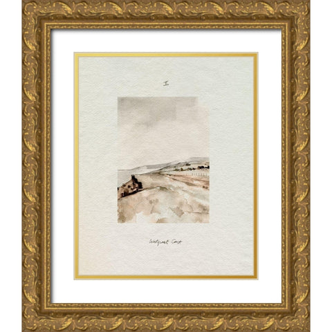 Westport Coast II Gold Ornate Wood Framed Art Print with Double Matting by Caroline, Emma