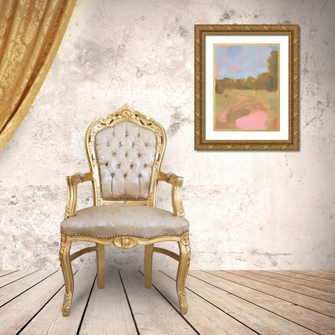 Claudias Place II Gold Ornate Wood Framed Art Print with Double Matting by Green, Jacob
