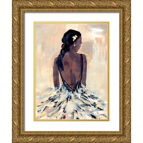 To the Gala I Gold Ornate Wood Framed Art Print with Double Matting by Warren, Annie