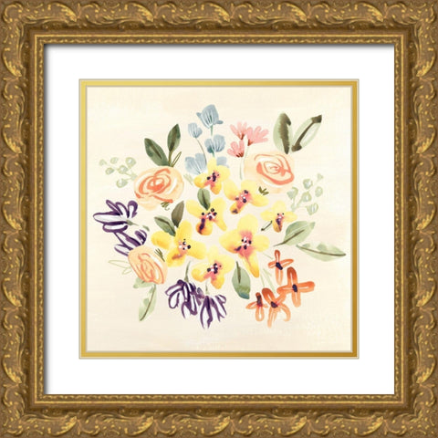 Coming Together I Gold Ornate Wood Framed Art Print with Double Matting by Warren, Annie