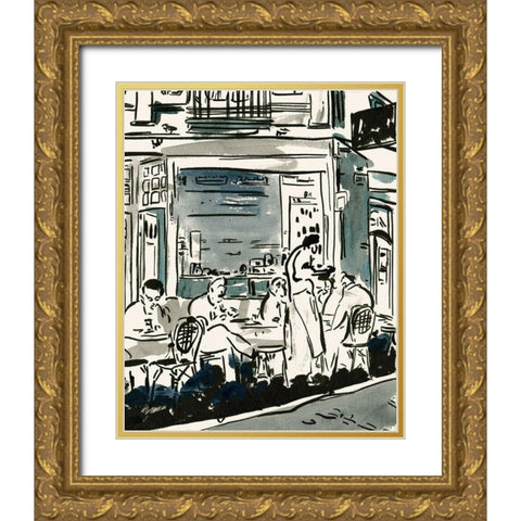 Aucoin de Larue III Gold Ornate Wood Framed Art Print with Double Matting by Wang, Melissa