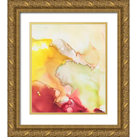 Closeness I Gold Ornate Wood Framed Art Print with Double Matting by Combs, Joyce
