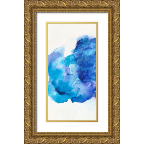 Waterscape I Gold Ornate Wood Framed Art Print with Double Matting by Combs, Joyce