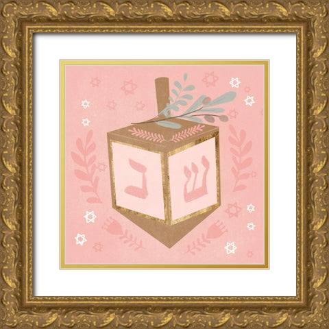 Happy Challa Days III Gold Ornate Wood Framed Art Print with Double Matting by Parker, Jennifer Paxton