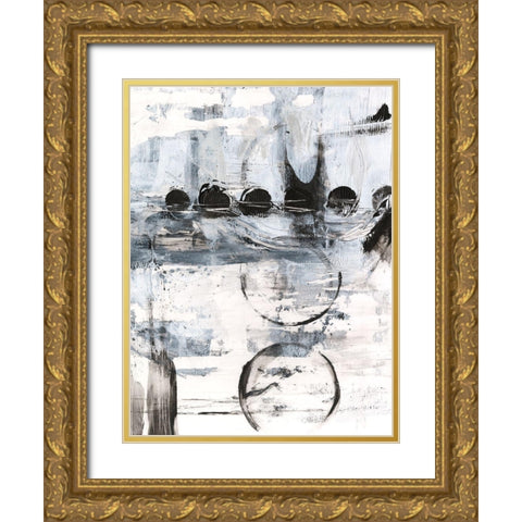 Glitch I Gold Ornate Wood Framed Art Print with Double Matting by Harper, Ethan