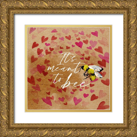 Bees Knees II Gold Ornate Wood Framed Art Print with Double Matting by Parker, Jennifer Paxton
