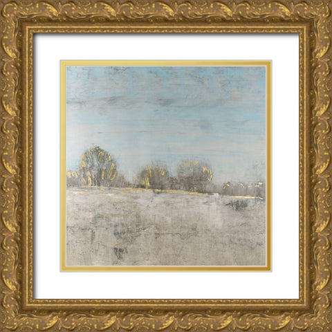 Pale Blue Sky II Gold Ornate Wood Framed Art Print with Double Matting by OToole, Tim