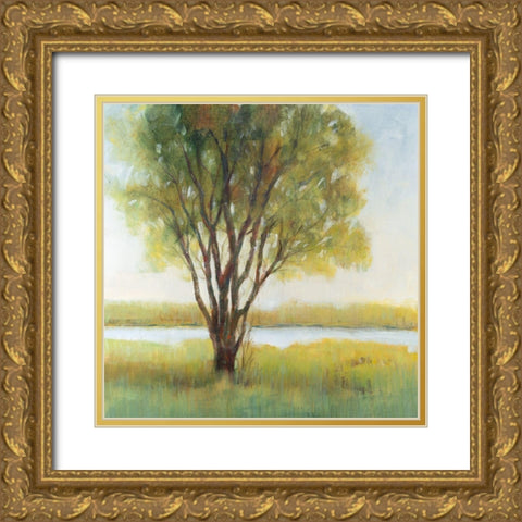 Shade Tree I Gold Ornate Wood Framed Art Print with Double Matting by OToole, Tim