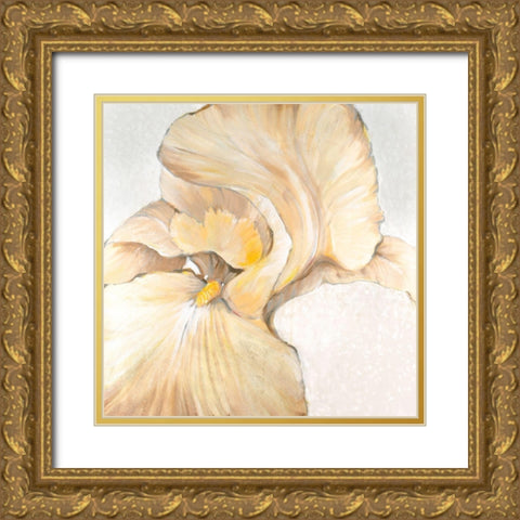 Iris Cream II Gold Ornate Wood Framed Art Print with Double Matting by OToole, Tim