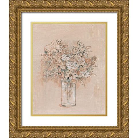 Still Life Sketch II Gold Ornate Wood Framed Art Print with Double Matting by OToole, Tim