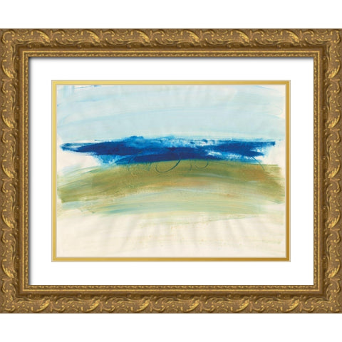 Mirages I Gold Ornate Wood Framed Art Print with Double Matting by Combs, Joyce