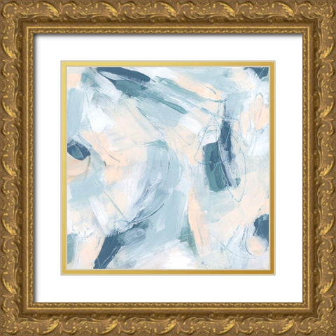 Candy Swirl I Gold Ornate Wood Framed Art Print with Double Matting by Vess, June Erica