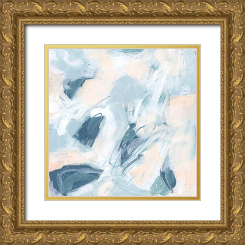 Candy Swirl II Gold Ornate Wood Framed Art Print with Double Matting by Vess, June Erica