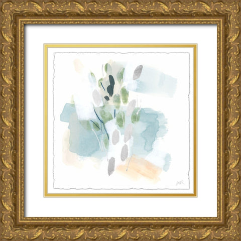 Pastel Integer II Gold Ornate Wood Framed Art Print with Double Matting by Vess, June Erica