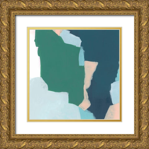 Bounding Blocks I Gold Ornate Wood Framed Art Print with Double Matting by Vess, June Erica