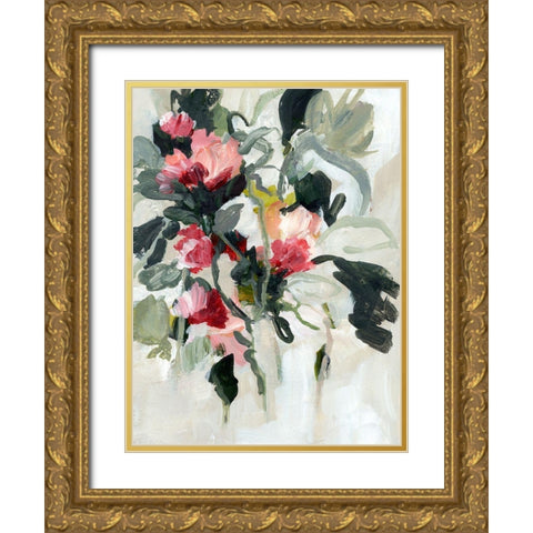 Entangled Blossom II Gold Ornate Wood Framed Art Print with Double Matting by Warren, Annie