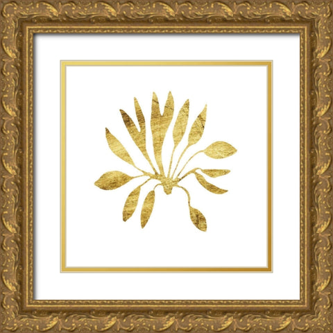 Gilded Silhouette IV Gold Ornate Wood Framed Art Print with Double Matting by Vision Studio