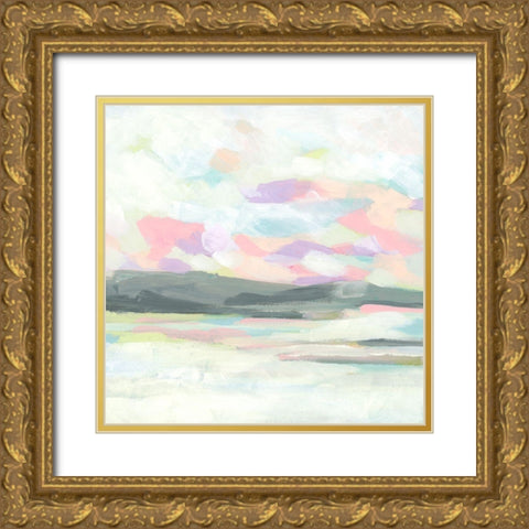 Candied Coast I Gold Ornate Wood Framed Art Print with Double Matting by Vess, June Erica