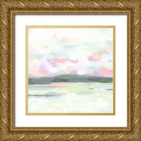 Candied Coast II Gold Ornate Wood Framed Art Print with Double Matting by Vess, June Erica