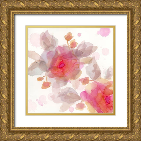 The Favorite Flowers V Gold Ornate Wood Framed Art Print with Double Matting by Quin, Marabeth