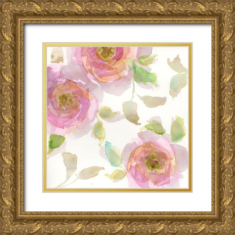 The Favorite Flowers VI Gold Ornate Wood Framed Art Print with Double Matting by Quin, Marabeth