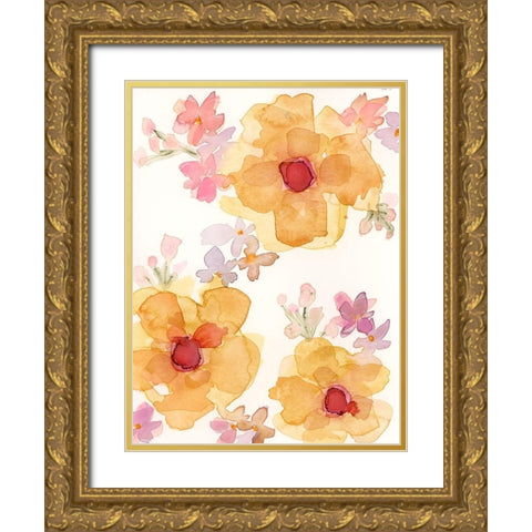 Small Glories II Gold Ornate Wood Framed Art Print with Double Matting by Quin, Marabeth