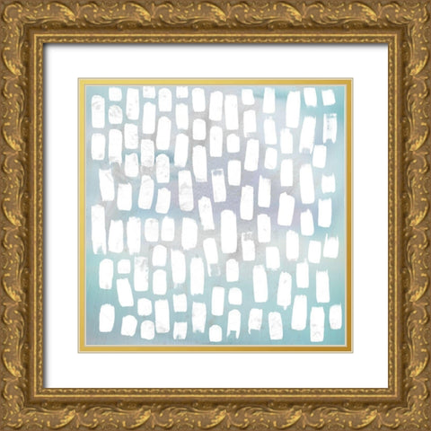 Custom Cobblestone I Gold Ornate Wood Framed Art Print with Double Matting by Vess, June Erica