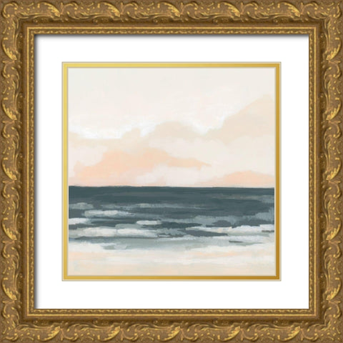 Tidal Pull II Gold Ornate Wood Framed Art Print with Double Matting by Vess, June Erica