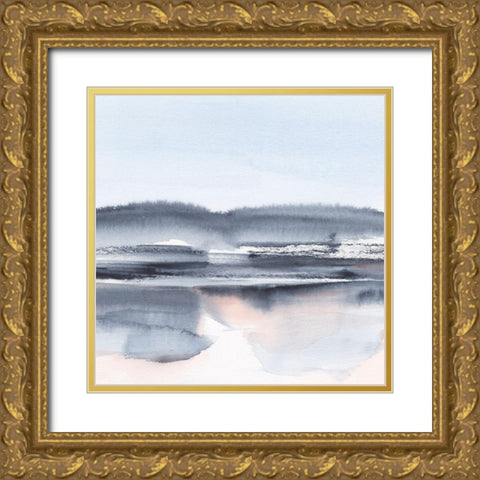 Blush Reflections I Gold Ornate Wood Framed Art Print with Double Matting by Harper, Ethan