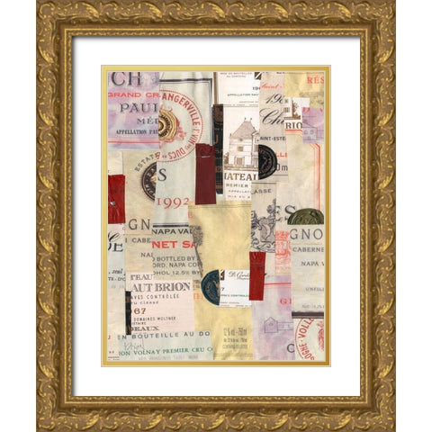 Wine Memento Mori I Gold Ornate Wood Framed Art Print with Double Matting by Dixon, Samuel