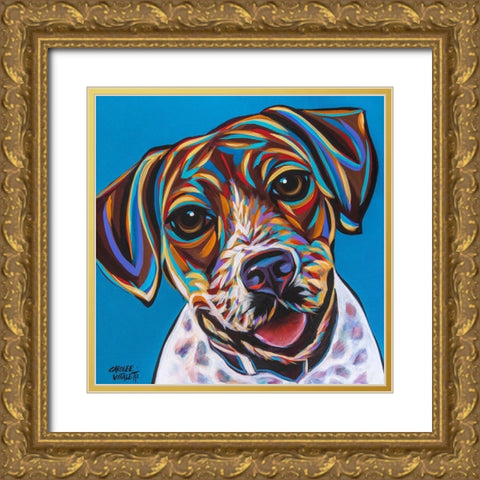 Dog Besties I Gold Ornate Wood Framed Art Print with Double Matting by Vitaletti, Carolee