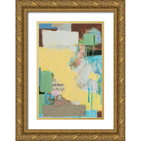 Collected Things III Gold Ornate Wood Framed Art Print with Double Matting by Iafrate, Sandra