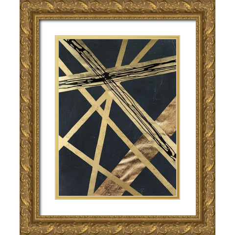 Scaffolds I in Gold Gold Ornate Wood Framed Art Print with Double Matting by Lam, Vanna