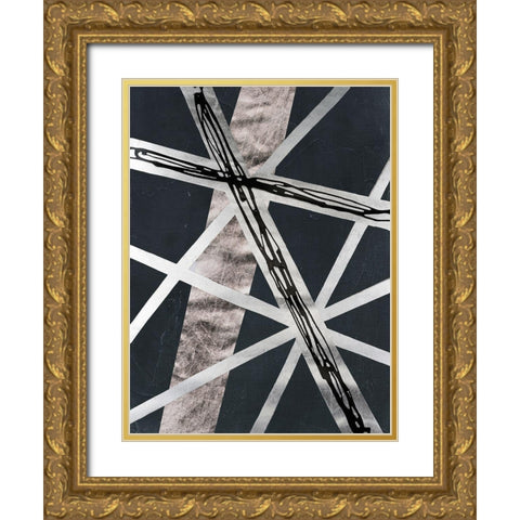 Scaffolds I in Silver Gold Ornate Wood Framed Art Print with Double Matting by Lam, Vanna