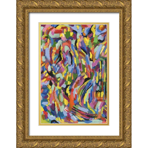 Scram I Gold Ornate Wood Framed Art Print with Double Matting by Galapon, Nikki