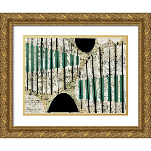 Texture Play II Gold Ornate Wood Framed Art Print with Double Matting by Galapon, Nikki