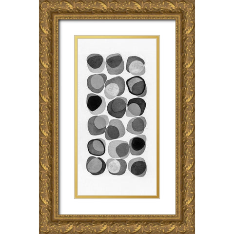 Aureole I Gold Ornate Wood Framed Art Print with Double Matting by Galapon, Nikki