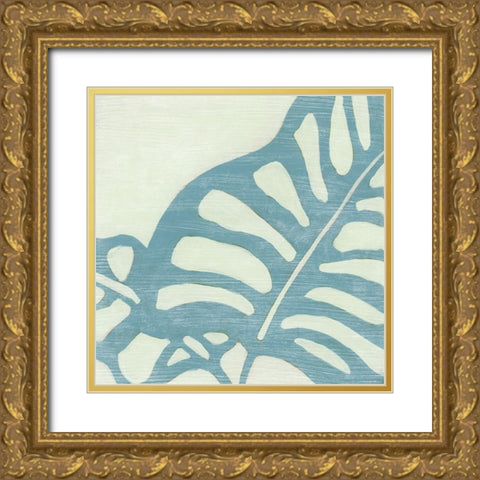 Spa Palms II Gold Ornate Wood Framed Art Print with Double Matting by Vess, June Erica