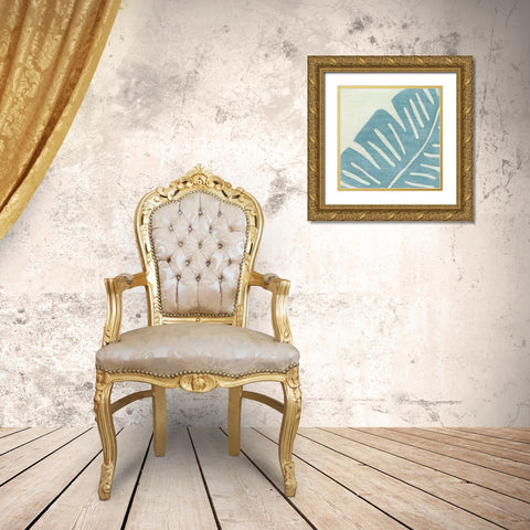 Spa Palms VI Gold Ornate Wood Framed Art Print with Double Matting by Vess, June Erica