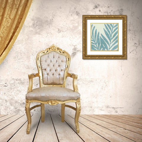 Spa Palms VII Gold Ornate Wood Framed Art Print with Double Matting by Vess, June Erica