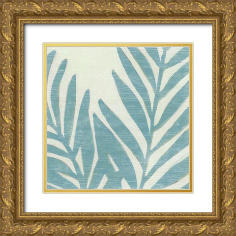 Spa Palms VII Gold Ornate Wood Framed Art Print with Double Matting by Vess, June Erica