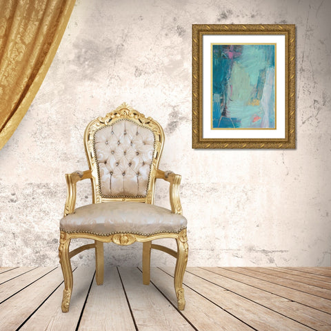 Saudar IV Gold Ornate Wood Framed Art Print with Double Matting by Jachimiec, Sue