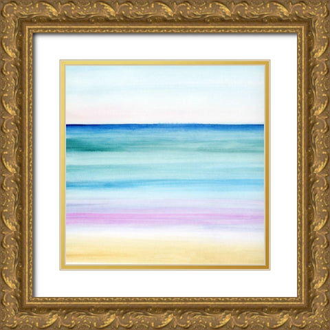 Dawn on the Bay I Gold Ornate Wood Framed Art Print with Double Matting by Popp, Grace