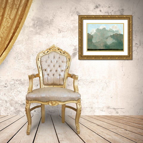 Autumn Thunderstorm I Gold Ornate Wood Framed Art Print with Double Matting by Caroline, Emma