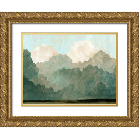 Autumn Thunderstorm II Gold Ornate Wood Framed Art Print with Double Matting by Caroline, Emma