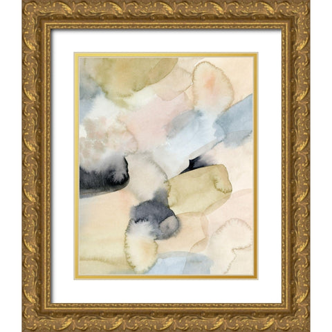 Salmon Rocks I Gold Ornate Wood Framed Art Print with Double Matting by Popp, Grace