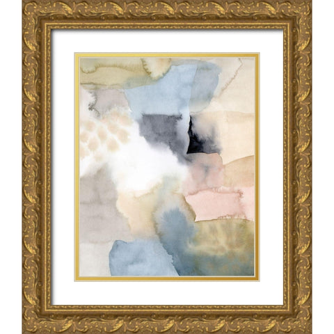 Salmon Rocks II Gold Ornate Wood Framed Art Print with Double Matting by Popp, Grace