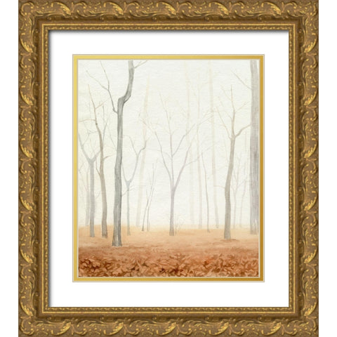 Fall in the Forest I Gold Ornate Wood Framed Art Print with Double Matting by Popp, Grace